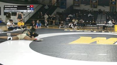 180 lbs Cons. Round 3 - Shanielah Kirk, Bethany vs Janiya Brogan, West Liberty