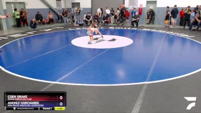 63 lbs X Bracket - Ahonui Harcharek, Avalanche Wrestling Association vs Coen Drake, Rogue Wrestling Club