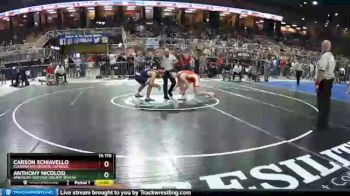 1A 170 lbs Cons. Round 2 - Anthony Nicolosi, American Heritage (Delray Beach) vs CARSON SCHIAVELLO, Clearwater Central Catholic