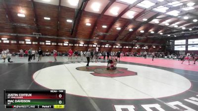 149 lbs Cons. Round 4 - Justin Coiteux, St. John Fisher vs Mac Davidson, RIT