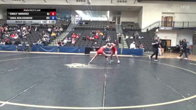 110 lbs Quarterfinal - Gina Bolognese, Simon Fraser University vs Emily Mendez, William Jewell College