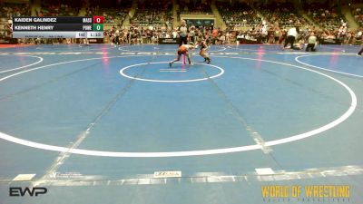 70 lbs Quarterfinal - Kaiden Galindez, Massa's Maniacs vs Kenneth Henry, Powerhouse Comanche OK
