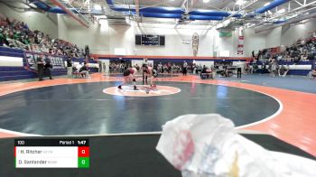 100 lbs Cons. Round 2 - Haley Ritcher, Heyworth vs Daniela Santander, Romeoville (H.S.)