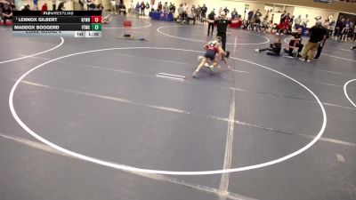 14U - 92 lbs Cons. Round 4 - Lennox Gilbert, KFM WRESTLING vs Maddox Boogerd, Flat Earth Wrestling Club