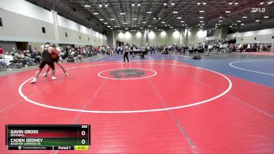 285 lbs Cons. Round 2 - Gavin Gross, Rockwall vs Caden Gedney, Basehor-Linwood HS