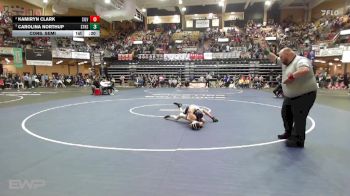 100 lbs Cons. Semi - Carolina Northup, Stockton HS vs Kamiryn Clark, Silver Lake HS