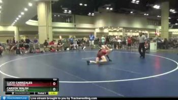 120 lbs Round 3 (8 Team) - Lucio Carrizales, Nebraska Demigods vs Carson Walsh, Garden State Elite