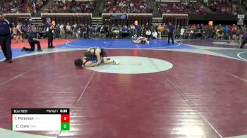 126 lbs Cons. Semi - Cash Clark, North Montana Wrestling Club vs Ty Peterson, Cody Wrestling Club