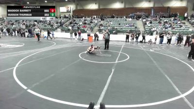 46 lbs Quarterfinal - Maddox Barrett, NorCal Nomads vs Hudson Thurman, Argonaut Jr Mustangs