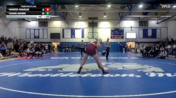 150 lbs Champ. Round 1 - Chase Adams, West Harrison High School vs Hunter Charles, East Central High School