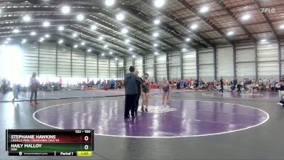 100 lbs Round 1 - Haily Malloy, SAW vs Stephanie Hawkins, LaSalle Peru Crunching Cavs Yo