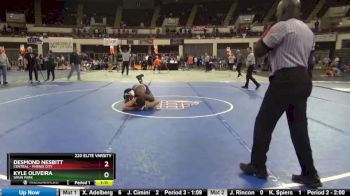 220 Elite Varsity Semifinal - Desmond Nesbitt, Central - Phenix City vs Kyle Oliveira, Spain Park