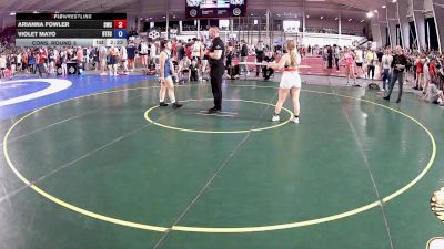 155 lbs Cons. Round 3 - Arianna Fowler, Samurai Wrestling Club vs Violet Mayo, Beat The Streets Chicago-Midway