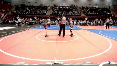 76 lbs Quarterfinal - Zander Pope, Keystone Kids Sand Springs vs Kash Mccaslin, Glenpool Youth Wrestling