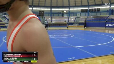 165 lbs Finals (2 Team) - Savieon Garrison, Colby Community College vs Beau Murphy, Cowley College