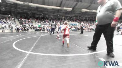 46 lbs Consi Of 32 #2 - Amelia Mairel, Perry Wrestling Academy vs Anani Fee, Enid Youth Wrestling Club