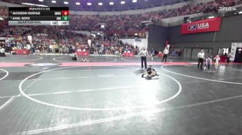 48 lbs Quarterfinal - Jackson Hustad, Gold Medal Wrestling Club vs Axel Soto, Kenosha Wrestling Academy