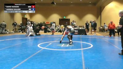 120 lbs Cons. Quarters - David Vazquez, Bitetto Trained Wrestling Club vs Jarreau Walker, Arsenal Wrestling Club