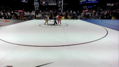 130 lbs Cons 32 #2 - Brithany Mondragon, IL vs Ella Hughes, GA