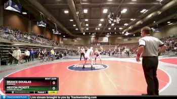 2A 144 lbs Cons. Round 2 - Heston Pickett, Gunnison Valley vs Brance Douglas, Parowan