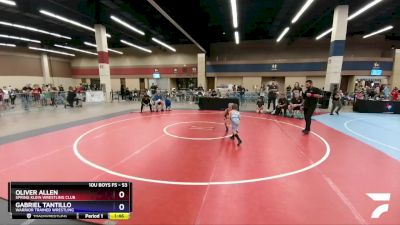 53 lbs Semifinal - Oliver Allen, Spring Klein Wrestling Club vs Gabriel Tantillo, Warrior Trained Wrestling