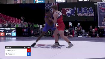 92 kg Round 2 - Aiden Cooley, Allen High School Wrestling vs Dreshaun Ross, Sebolt Wrestling Academy