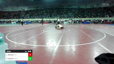 150 lbs Consi Of 32 #2 - Liam Denson, Yukon vs Toraino Cowart, Southmoore SaberCats Wrestling