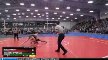120 lbs Champ. Round 1 - Gregory Upperman, Riverbend vs Dylan Hersey, Hickory