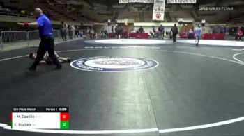 120 lbs 5th Place Match - Michael Castillo, Merced High School Wrestling vs Eric Buchko, California
