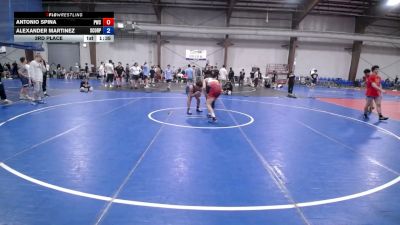132 lbs 3rd Place - Antonio Spina, Pirate Wrestling Club - HS vs Alexander Martinez, Scorpions - HS