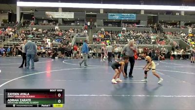 60 lbs Champ. Round 2 - Zayden Ayala, Sebolt Wrestling Academy vs Adrian Zarate, Siouxland Wrestling Academy