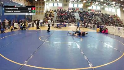 126 lbs Quarterfinal - Landon Davis, Harmony vs Connor Walshe, Wellington Community Hs