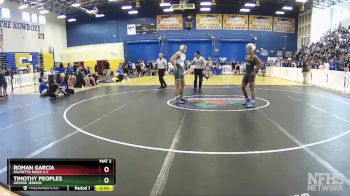 170 lbs Quarterfinal - Timothy Peoples, George Jenkins vs Roman Garcia, Palmetto Ridge H.S.