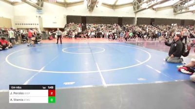 134-H lbs Round Of 64 - Jacob Perales, Deep Roots WC vs Athan Stamis, Bitetto Trained Wrestling