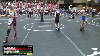 72 lbs Champ. Round 2 - Blake Tuttle, Salina Wrestling Club vs Zander Rodriguez, Dodge City Wrestling Academy