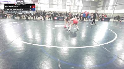 U15 Women - 58 lbs Champ. Round 2 - Makiely Garcia, ID vs Leilani Nanquilada, WA
