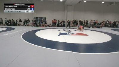 57 kg Champ. Rd Of 32 - Liam Nielsen, Juab Wrestling Club vs Bryce Stone, Spartan RTC@LHP
