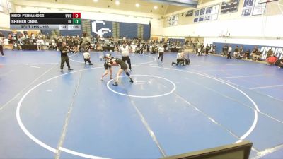 130 lbs Champ. Round 2 - Heidi Fernandez, Wilmington Wrestling Club vs Shenen ONeil, Team Thunder
