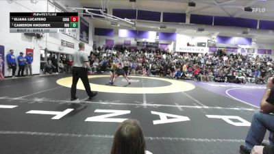 Girls 137 lbs Semifinal - Cameron Knourek, Red Bluff Girls vs Eliana Lucatero, Corning Girls