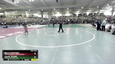 65 lbs Round 3 - Chloe Young, Rabbit Wrestling Club vs Bella Martinez, Team Clarksville WrestlingClub