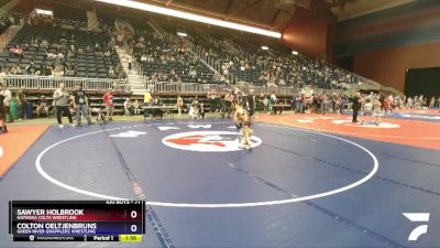 71 lbs Quarterfinal - Sawyer Holbrook, Natrona Colts Wrestling vs Colton Oeltjenbruns, Green River Grapplers Wrestling