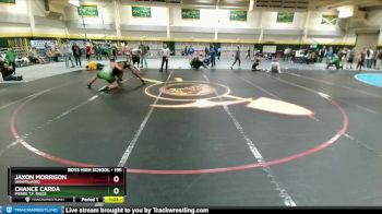 195 lbs 1st Place Match - Chance Carda, Pierre T.F. Riggs vs Jaxon Morrison, Unaffiliated