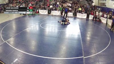 157 lbs Semifinal - Brodee Garcia, Cheyenne vs Louis Gallegos, Cimarron Memorial