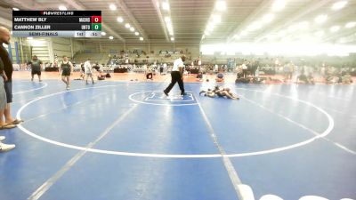 75 lbs Semifinal - Matthew Bly, Mat Assassins Gray vs Cannon Ziller, Untouchables