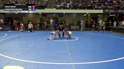 43 lbs Champ. Round 1 - Isaac Wicks, Englewood Live Wire Wrestling Club vs Jaden Strittmatter, Pennsylvania