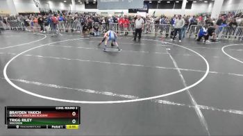 87 lbs Cons. Round 2 - Trigg Riley, Wisconsin vs Brayden Yakich, Black Fox Wrestling Academy