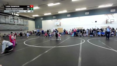 43 lbs Cons. Semis - Boden Zwiefelhofer, Bulldog Wrestling Club vs Cash Thompson, Grace Wrestling Club