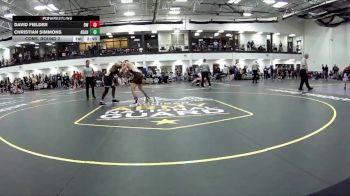 133 lbs Cons. Round 2 - Christian Simmons, Adrian vs David Fielder, Baldwin Wallace