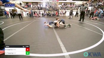 61 lbs Quarterfinal - Rydin Guerra, Newcastle Youth Wrestling vs Stetson Topping, Smith Wrestling Academy