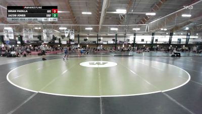 132 lbs Quarterfinal - Brian Padilla, Arlington Wrestling Club vs Jacob Jones, Unaffiliated